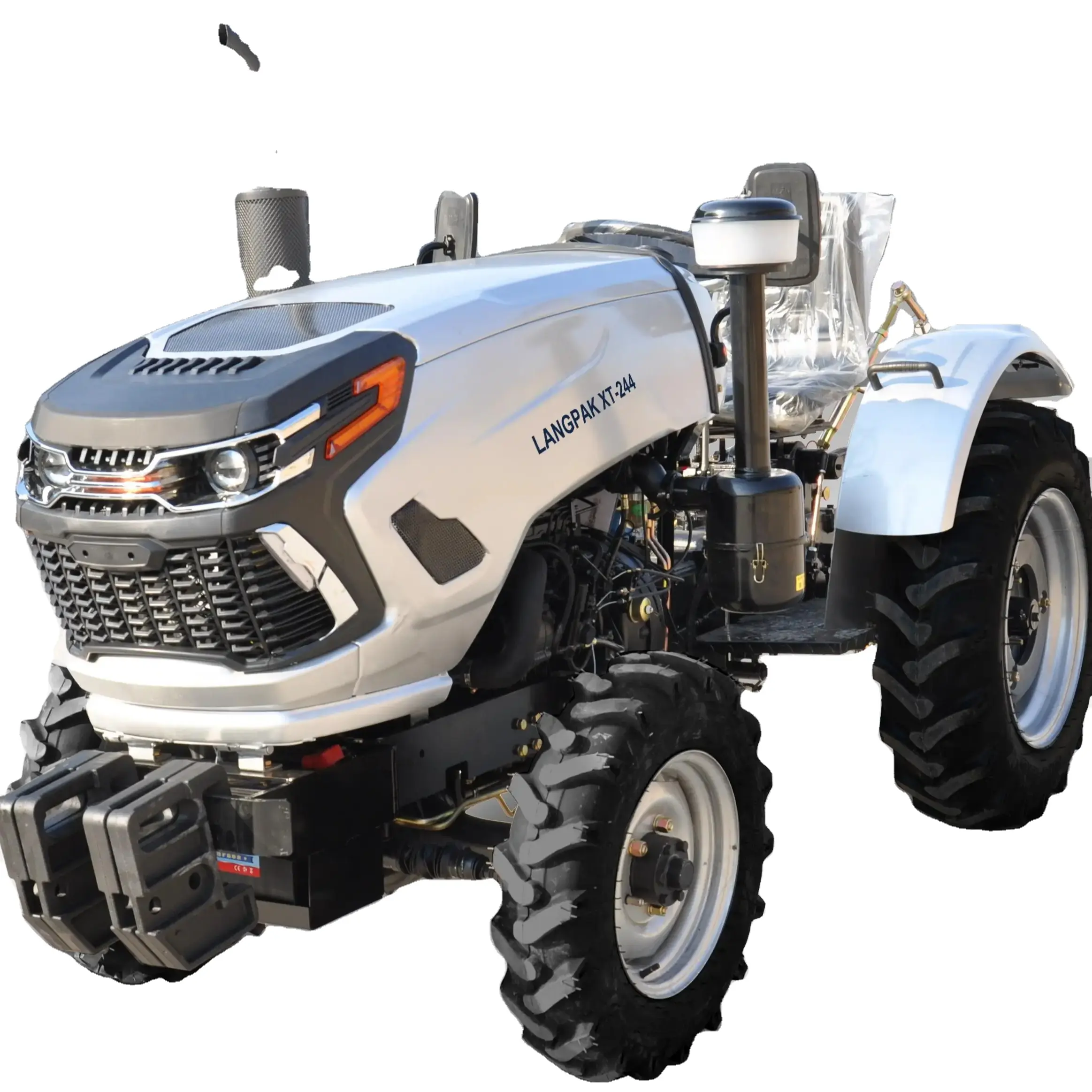 זול 4 צילינדרים 25HP 30HP 40HP 4WD מיני טרקטור חקלאי לגינה