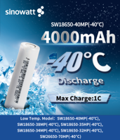 Batterie 18650 haute capacité 3,6 V 4000 mAh, décharge continue 2C pour lampe torche LED extérieure, lampe solaire, batterie Li-ion 18650