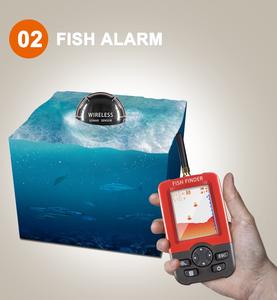 Détecteur visuel d'écran HD de profondeur de 125khz 40m pour téléphone intelligent Bluetooth sans fil <span class=keywords><strong>Sonar</strong></span> Wifi détecteur de poisson en Stock - Product Image 5