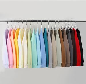 Commercio all'ingrosso di colore personalizzato 300gsm cotone bianco Unisex <span class=keywords><strong>oversize</strong></span> girocollo <span class=keywords><strong>felpa</strong></span> da <span class=keywords><strong>donna</strong></span> - Product Image 2