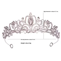 Haute qualité filles bandeau diadème populaire accessoire de cheveux de mariée et dix-huitième anniversaire couronne cadeau pour les filles