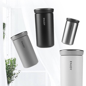 Gobelets en acier inoxydable à double paroi de 12oz tasses à café classiques isolées sous vide <span class=keywords><strong>infuseur</strong></span> à thé pour boissons chaudes froides cadeaux d'affaires - Product Image 4