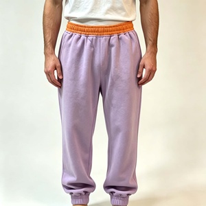 Pantalon de survêtement 100% coton personnalisé, 400g, coupe ample, haute qualité, pantalon de jogging pour homme - Product Image 1