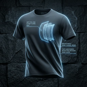 JNEI Premium Dry Fit Sports T Shirt Men | Custom Logo 100% Polyester Gym Wear Activewear Running Tee | Wholesale Blank T-Shirt