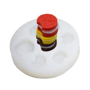 Moldes de silicona clásicos 3D económicos de fábrica para decoración de pasteles y fondant con gráficos de palabras de galletas y bizcochos con efecto mordido y agrietado - Product Image 6