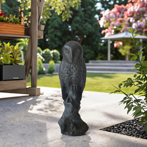 Hibou en polyrésine Sculpture de <span class=keywords><strong>jardin</strong></span> en résine décorative Sculpture animale fabriquée en métal pour la décoration de la maison - Product Image 6