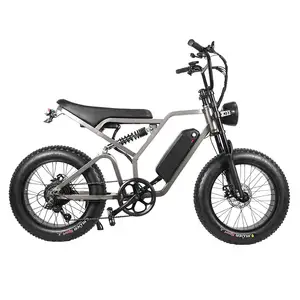 OEM 750w 48V 15ah bicicletta elettrica 7 velocità Mountain Bike elettrica 20 "Fat Tire bici elettrica E-Bike 50km bici da strada ad alta velocità