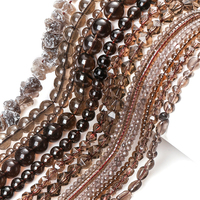 AsVrai U perles de pierre naturelle cristal fumé Quartz entretoise irrégulière perles en vrac pour la fabrication de bijoux bracelets à bricoler soi-même accessoires