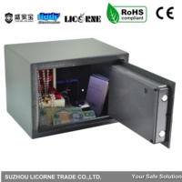 LICORNE Elektronisches Digitalschloss Massiver Stahl-Tresor High-Tech-Sicherheit 4mm Dicke Tür für Sichere Aufbewahrung (15,5 L Fassungsvermögen)