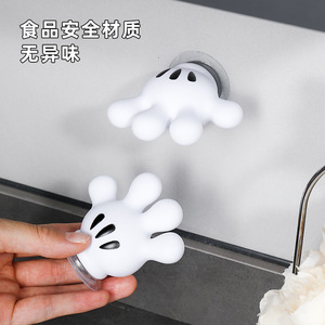 Cartoon Hand Toothbrush Holder Wall Mounted Plastic No Drilling Bathroom Storage Hook - Product Image 2