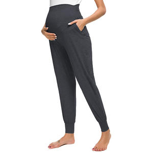 Taille haute ventre maternité <span class=keywords><strong>pantalon</strong></span> printemps automne femmes enceintes vêtements tricotés grossesse survêtement <span class=keywords><strong>pantalon</strong></span> - Product Image 3