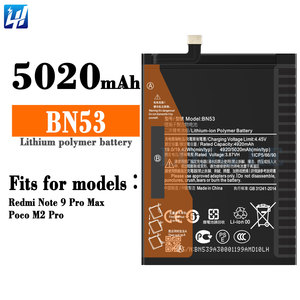 Batería de Polímero de Litio <span class=keywords><strong>BN53</strong></span> para Xiaomi Redmi Note 9 Pro 5020mAh 3.87V - Product Image 2