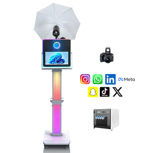 Photomaton avec écran tactile LCD de 15,6 pouces pour fêtes, mariages, selfies, capacité de 10 personnes, Bluetooth/Wi-Fi - Product Image 5