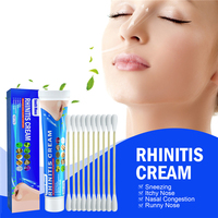 Marque privée Lune du Sud Éternuements froids Maux de tête Sinusite Nez bouché Traitement de la cavité nasale sèche Rhinite Crème avec coton-tige
