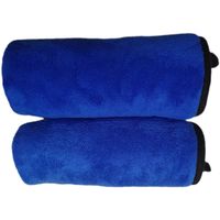 Serviette en microfibre polaire corail personnalisée à faible MOQ, étiquette tissée OEM, séchage rapide, sans peluches pour les magasins de produits automobiles