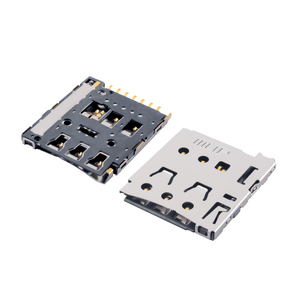 MUP ตัวเชื่อมต่อซิมการ์ดนาโน6พินแบบกดพร้อมขาซีดีสำหรับโทรศัพท์ GPS POS IOT ขายดีในอินเดียไก่งวงมาเลเซียประเทศ<span class=keywords><strong>ไทย</strong></span> - Product Image 1