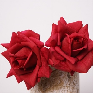 Haute qualité main-sentiment hydratant blanc rose Rose Bouquet artificiel vraie touche fleurs pour mariage décoration de la maison - Product Image 4