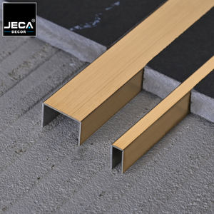 Garniture d'angle extérieur en acier inoxydable Guide en forme de U Choix de bordure de carrelage Garniture de carrelage Bordure en céramique <span class=keywords><strong>Effets</strong></span> décoratifs - Product Image 1