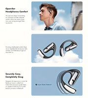 Écouteurs Open Ear YYK-Q28 BT5.3 sans fil avec crochets d'oreille, micro intégré, appels ultra-clairs, sport, autonomie extrêmement longue