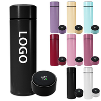 Bouteille d'eau intelligente à sublimation 500 ml avec affichage de la température LED, tasse thermique résistante au froid, infuseur à café et thé écologique