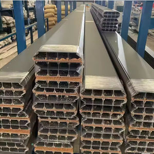 Revêtement mural extérieur moderne en WPC, imperméable, anti-UV, écologique, à système de clic, bord carré, pour maison, villa, jardin, parc - Product Image 3