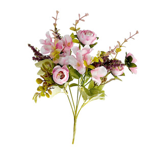 Ramo de Camelia Artificial de 34 cm, Flor de Seda para Decoración del Hogar, Adornos para Mesa de Boda - Product Image 5