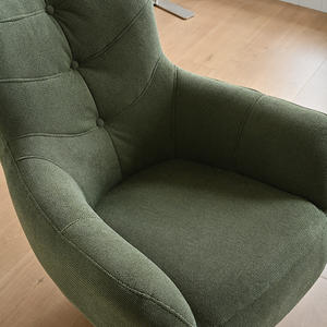 Belle chaise pivotante confortable et luxueuse Stacy chaise pivotante silencieuse chaise de patron de bureau pour salon chambre et bureau - Product Image 5