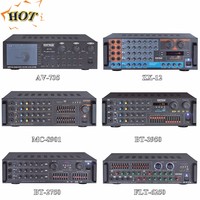 Amplificateur de puissance professionnel pour système audio karaoké, amplificateur de puissance stéréo extérieur en aluminium noir