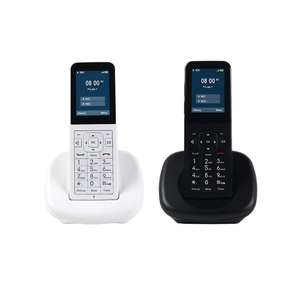Nhỏ gọn kinh doanh điện thoại không dây 2 Sip dòng đơn hoặc <span class=keywords><strong>Dual</strong></span> band Wifi di động không dây VoIP điện thoại với sạc cơ sở - Product Image 1