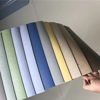 Revêtement de sol moderne antidérapant et imperméable en rouleau de linoléum en PVC Tapis d'intérieur en rouleau de vinyle pour installation adhésive graphique à texture unie