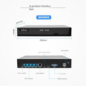 Telecamera HD Box da 5 Milioni di Pixel con Rotazione e Inclinazione, Tracciamento del Movimento Umano, Monitoraggio a 8 Vie, NVR-POE Abilitato WiFi, Registratore Video SSD, 1 Anno - Product Image 4
