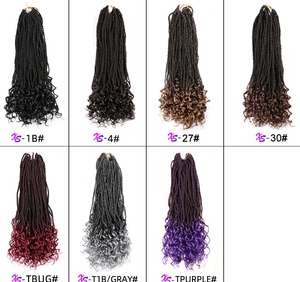 30 Rễ/Gói Meikeiko Senegalese Twist Crochet Bện Tóc Màu Nâu Braid Tóc Ombre Tổng Hợp Senegal Bện Tóc - Product Image 3