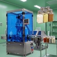 Machine de remplissage de bouteilles à vis sans fin pour poudres, condiments et assaisonnements, remplisseur de poudre de café et de cacao 500g