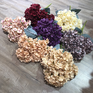 Hortensia Artificial <span class=keywords><strong>de</strong></span> seda para el hogar y el jardín, centro <span class=keywords><strong>de</strong></span> <span class=keywords><strong>mesa</strong></span> <span class=keywords><strong>de</strong></span> 5 cabezales, E-L114, para <span class=keywords><strong>boda</strong></span> - Product Image 2
