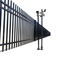 Barrières et rampes en fer forgé anti-effraction et anti-escalade pour balcons extérieurs résidentiels/villas – Fabricant de poteaux de portail