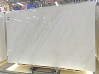 Dalles de marbre blanc YUSHI Colombie pour projets d'ingénierie de villas, panneaux muraux pour intérieur, extérieur, salle à manger, cuisine, escalier