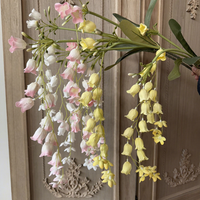 Tige de lys artificielle suspendue KW-F199, blanche, artificielle, pour la décoration florale de mariage