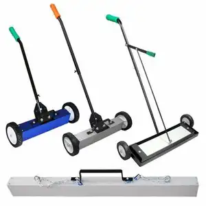 Good quality promotional light 30 inch industry handheld magnetic sweeper with wheels