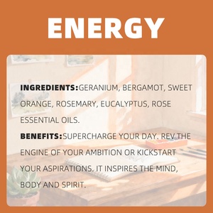 Disponibile Olio Essenziale Puro al 100% da 10ml, Miscela di Bergamotto, Geranio, Arancia Dolce, Rosmarino ed Eucalipto, Supporta OEM - Product Image 2