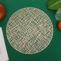 Bol rond de table en pvc, napperon, en vinyle, pour le restaurant, 1 pièce