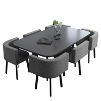 Ensemble de table à manger et chaise, mobilier de restaurant nordique moderne, de couleur réglable, nouvelle collection