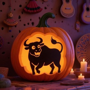 Độc Đáo Tây Ban Nha Bullfighter Flamenco <span class=keywords><strong>Torero</strong></span> Matador Chủ Đề 3D PU Bọt Khắc Bí Ngô Cho Halloween Trang Trí - Product Image 3