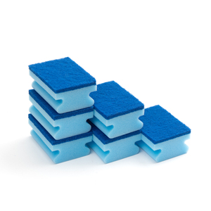 Haute densité 'I' forme éponge <span class=keywords><strong>cuisine</strong></span> nettoyage tampon à récurer 3 pièces boîte en papier emballage en vrac anti-rayures lavage <span class=keywords><strong>de</strong></span> la vaisselle - Product Image 2