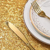 Nappe à paillettes nappe ronde à paillettes or scintillant 120CM nappe ronde à paillettes pour fête mariage