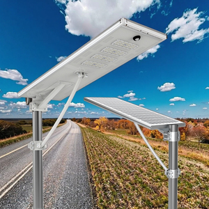 New Tech Waterproof 100W 120W 150W <b>Solar</b> LED Street <b>Light</b> for Farms Rural Areas with IP66 Rating for Outdoor Use - Product Image 1