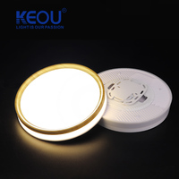 Plafonnier LED KEOU à éclairage latéral, ambiance lumineuse RGB, couleurs rouge et bleu, 24W 36W
