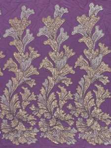 HongLong 2025 Green Background <strong>Fabric</strong> Sequins <strong>Heavy</strong> <strong>Lace</strong> Beaded <strong>Lace</strong> <strong>Fabric</strong> Embroidery Full Pearl <strong>Lace</strong> <strong>Fabric</strong> - Product Image 3