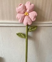 Fiori Artificiali Giganti in Tessuto con Foglie per Decorazioni di Vetrine, Feste e Matrimoni