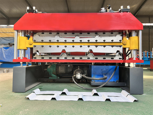 American Popular TR4 TR5 IBR Trapezoidal Metal Roofing <b>Sheet</b> Roof <b>Tile</b> Cold Roll Forming Making Machine - Product Image 4