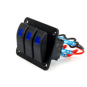 สวิตช์แผงควบคุมรถยนต์แบบสามทาง Weichuang 12V 20A DC สำหรับการติดตั้งเพิ่มเติม อัพเกรด ใช้กับรถบ้านและเรือยอชท์ - Product Image 1
